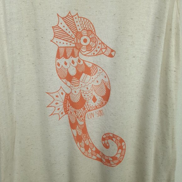 Seahorse Luv Surf Muscle Tank Top - Picture 3 of 7